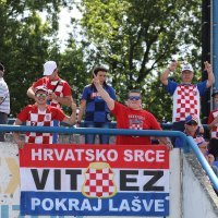 Navijači na utakmici Hrvatska - Wales