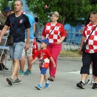 Navijači pred utakmicu Hrvatska - Tunis