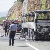 Izgorio autobus na autocesti Rijeka - Zagreb