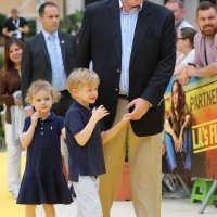 Princ Albert sa sinom Jasquesom i kćeri Gabriellom