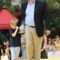 Princ Albert sa sinom Jasquesom i kćeri Gabriellom