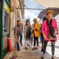 Prosvjed protiv bankomata na Stradunu