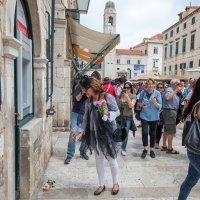 Prosvjed protiv bankomata na Stradunu