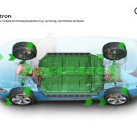 Audi e-tron 55 quattro; prikaz regenerativnog kočenja