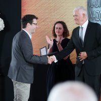 Nebojša Slijepčević prilikom primanja Nagrade Vladimir Nazor