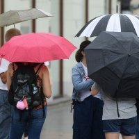 Zagreb: Kiša u centru grada