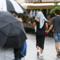 Zagreb: Kiša u centru grada