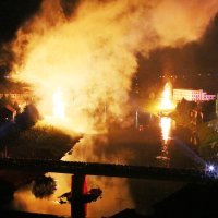 Paljenje Ivanjskih krijesova na obalama rijeke Kupe