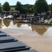 Poplavljeno groblje u Požegi