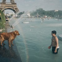 Rashlađivanje kod Eiffelovog tornja u Parizu