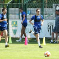 Nogometaši GNK Dinamo na jutarnjem treningu u Murskoj Soboti