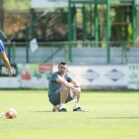 Nogometaši GNK Dinamo na jutarnjem treningu u Murskoj Soboti