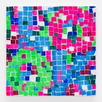 Heimo Zobernig, Bez naziva, 2014, akril, platno, 200 x 200 cm