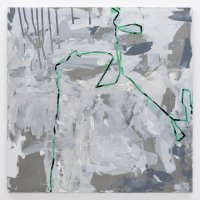 Heimo Zobernig, Bez naziva  untitled, 2015, akril, platno, 200 x 200 cm
