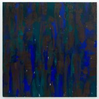 Heimo Zobernig, Bez naziva, 2015, ulje, akril, 200 x 200 cm