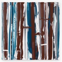 Heimo Zobernig, Bez naziva, 2012, akril, platno, 100 x 100 cm