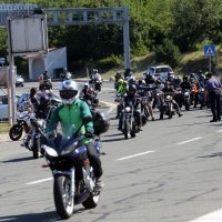 Riječki bajkeri sitnišem protiv naplate mostarine na Krčkom mostu
