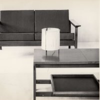 Fotografija namještaja tvornice DIP Novoselec za Exportdrvo, dizajn: Adam Petranović, Dragan Roksandić, 1962.