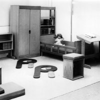 Fotografija dječje sobe Pipi, dizajn: Blaženka Kučinac, proizvodnja: tvornica namještaja: Mobilia-Ivo Marinković, Osijek, 1972.