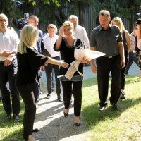 Predsjednica Kolinda Grabar-Kitarović u obilasku Osječke pivovare