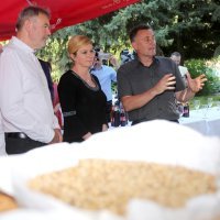 Predsjednica Kolinda Grabar-Kitarović u obilasku Osječke pivovare