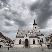 Olujni oblaci nad Zagrebom