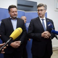 Andrej Plenković i Lovro Kuščević