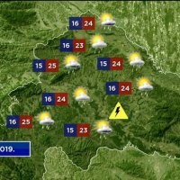 Vrijeme središnja Hrvatska