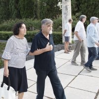 Akademski slikar Josip Botteri Dini sa suprugom