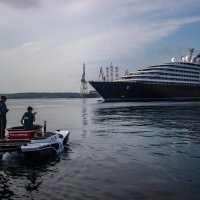 Isplovljavanje polarnog kruzera Scenic Eclipse iz brodogradilišta Uljanik