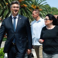 Andrej Plenković i Vesna Dragojević