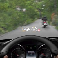 Mercedes-Benz C-Class  (W205) 2014. Head-up displej
