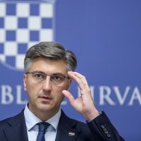 Konferencija premijera Andreja Plenkovića u Banskim dvorima