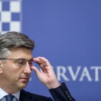 Konferencija premijera Andreja Plenkovića u Banskim dvorima