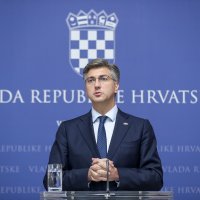 Konferencija premijera Andreja Plenkovića u Banskim dvorima