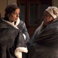 Alma Prica i Areta Ćurković, snimanje Nova Gorica, kolodvor