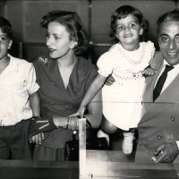 Athina i Aristotel Onassis s djecom Alexanderom i Christinom