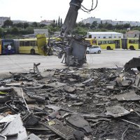 Uništavanje starih autobusa u Splitu