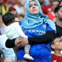 Liverpool - Chelsea, navijačica Chelsea