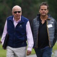 Rupert Murdoch i sin Lachlan