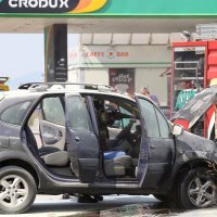 Split: Na ulazu u benzinsku postaju zapalio se osobni automobil