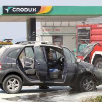 Split: Na ulazu u benzinsku postaju zapalio se osobni automobil