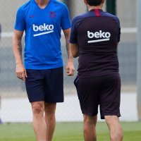 Ivan Rakitić i trener Ernesto Valverde