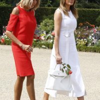 Brigitte Macron i Melania Trump