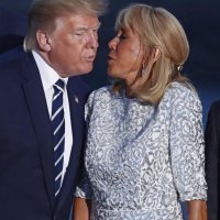 Donald Trumnp i Briggite Macron