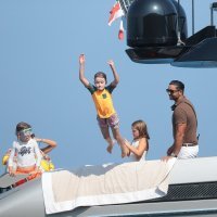 Obitelj Beckham na jahti Eltona Johna