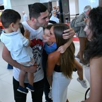 Doček Filipa Hrgovića u Zračnoj luci nakon pobjede nad Mariom Herediom u Meksiku