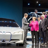 Njemačka kancelarka Angela Merkel na Auto salonu IAA Frankfurt 2017.