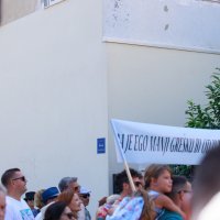 Split: Prosvjed stanara GK Bačvice zbog nove regulacije prometa kroz trajektnu luku