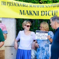 Split: Prosvjed stanara GK Bačvice zbog nove regulacije prometa kroz trajektnu luku